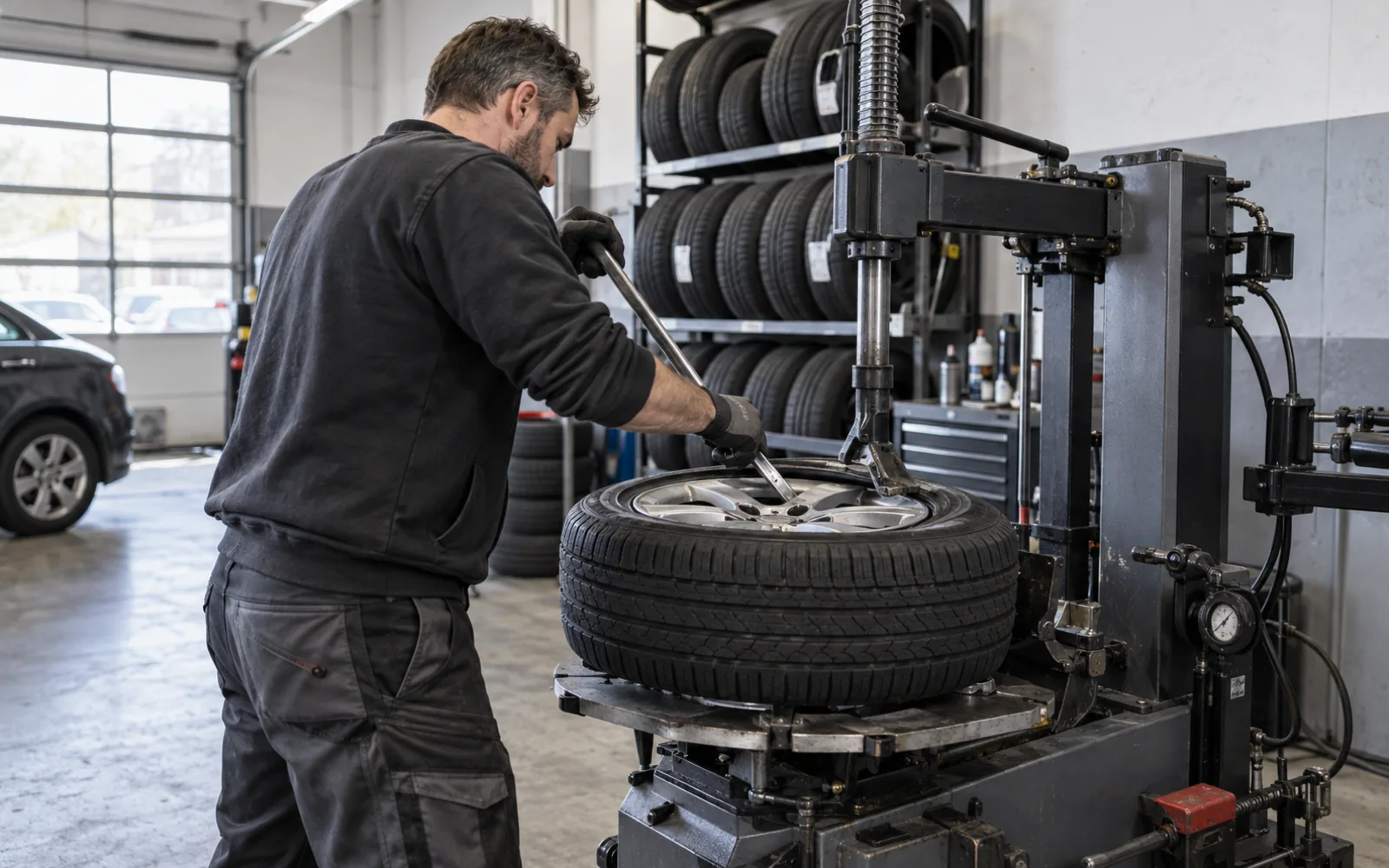 Reifenservice in der Werkstatt